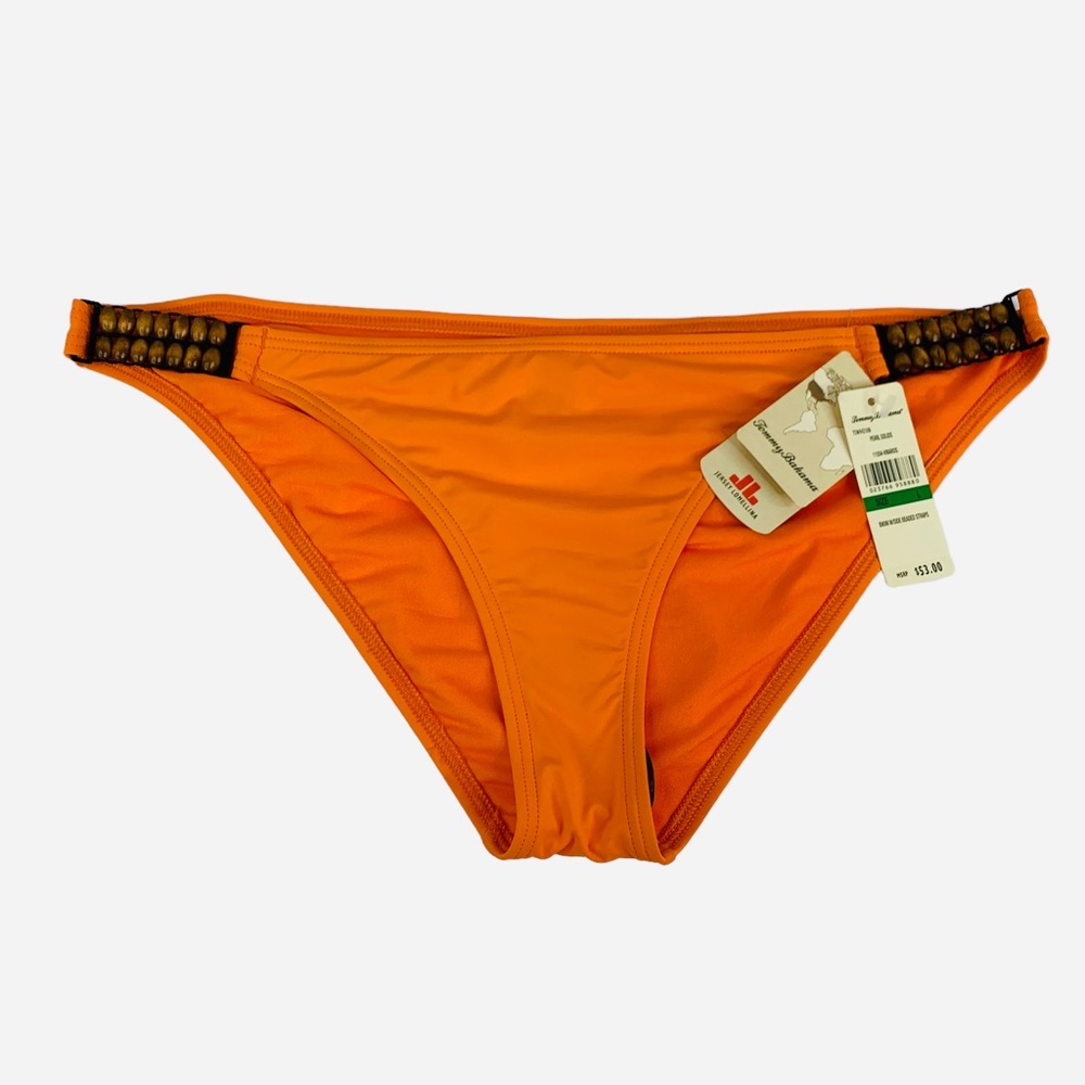 Tommy Bahama Bikini Bottom With Side Beaded Straps Size L